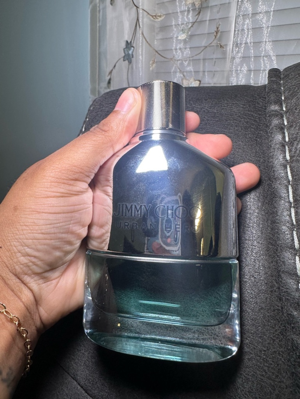 Jimmy Choo Urban Hero Bottle in Silver and Teal